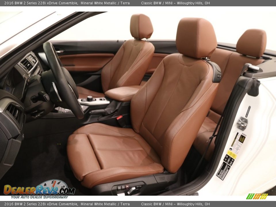 2016 BMW 2 Series 228i xDrive Convertible Mineral White Metallic / Terra Photo #6