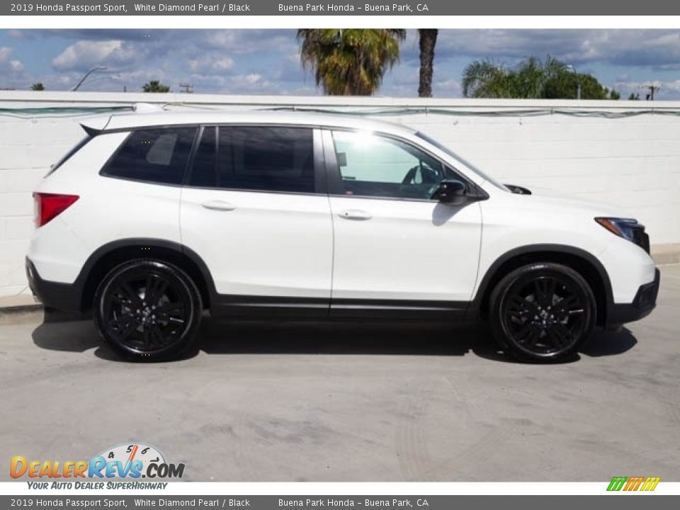 2019 Honda Passport Sport White Diamond Pearl / Black Photo #8