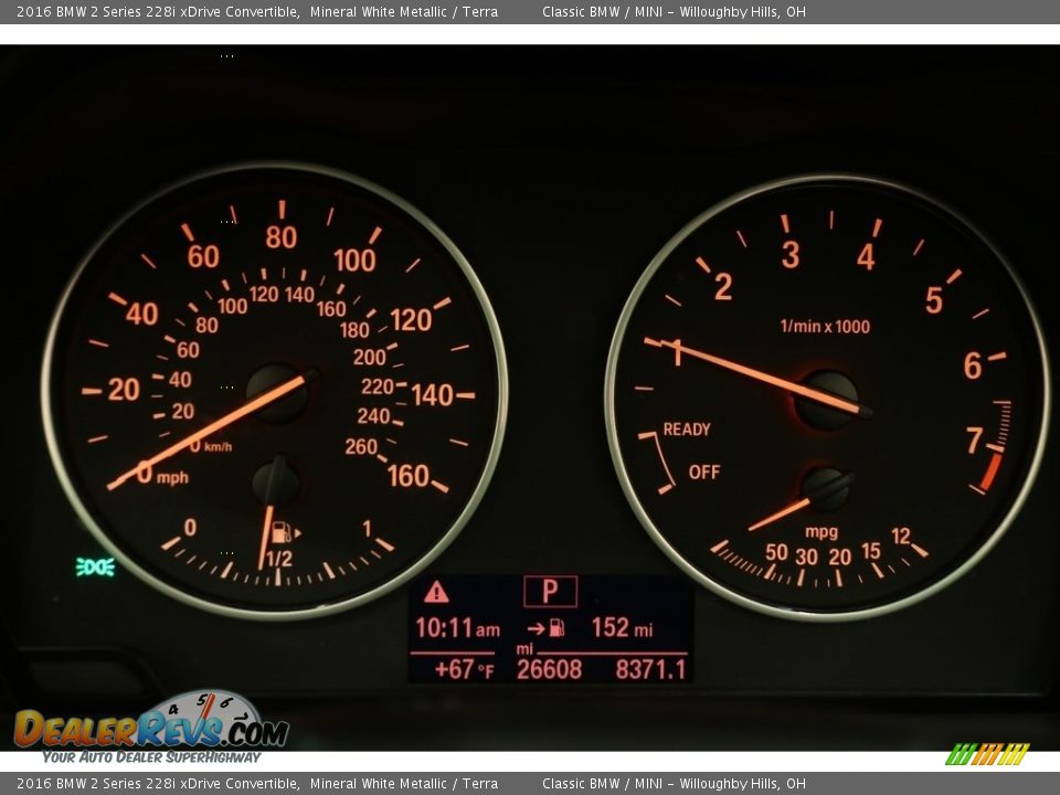 2016 BMW 2 Series 228i xDrive Convertible Mineral White Metallic / Terra Photo #9