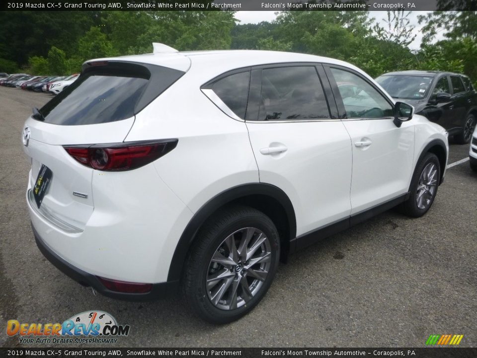 2019 Mazda CX-5 Grand Touring AWD Snowflake White Pearl Mica / Parchment Photo #2