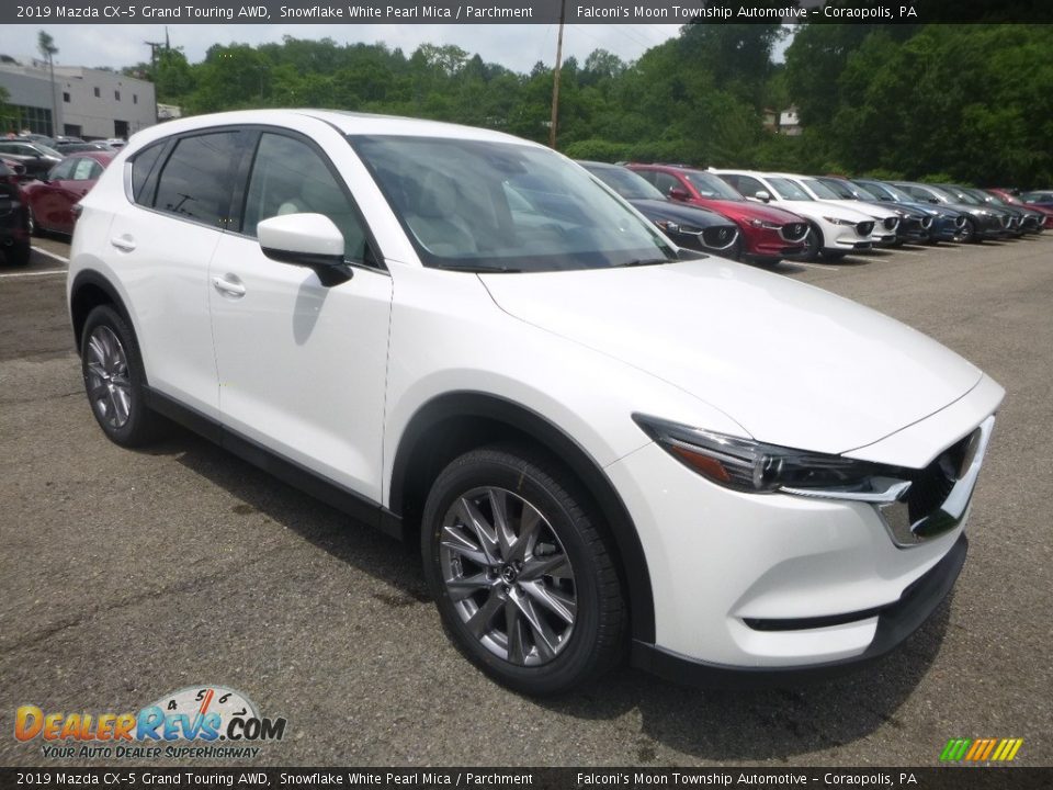 2019 Mazda CX-5 Grand Touring AWD Snowflake White Pearl Mica / Parchment Photo #3