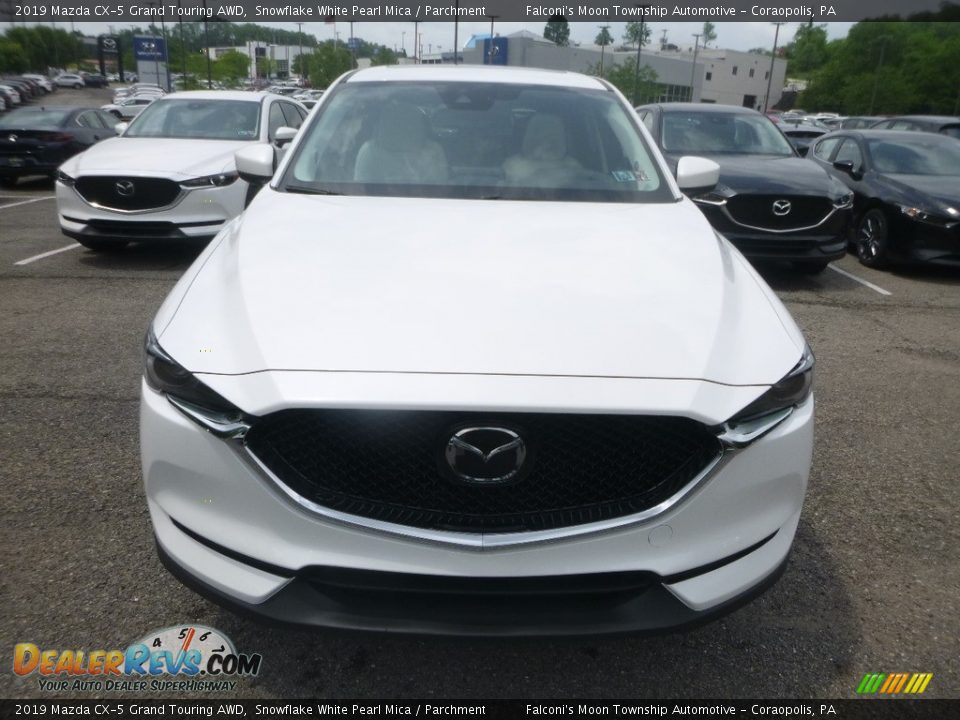 2019 Mazda CX-5 Grand Touring AWD Snowflake White Pearl Mica / Parchment Photo #4