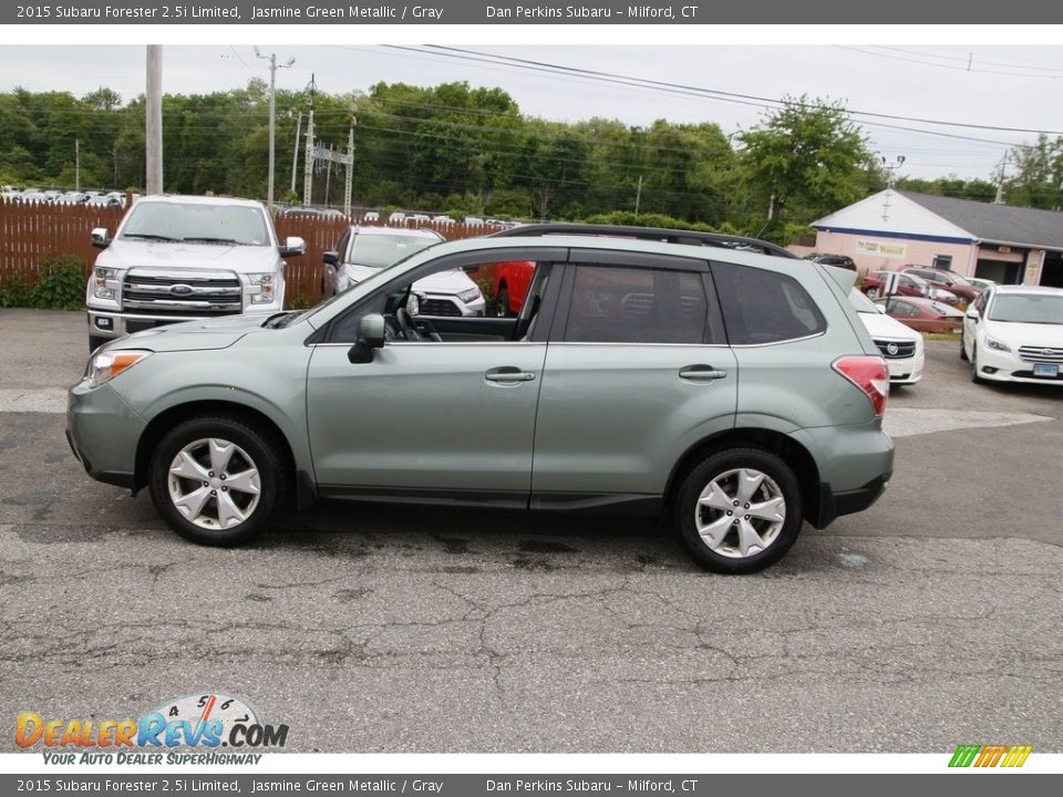 2015 Subaru Forester 2.5i Limited Jasmine Green Metallic / Gray Photo #8