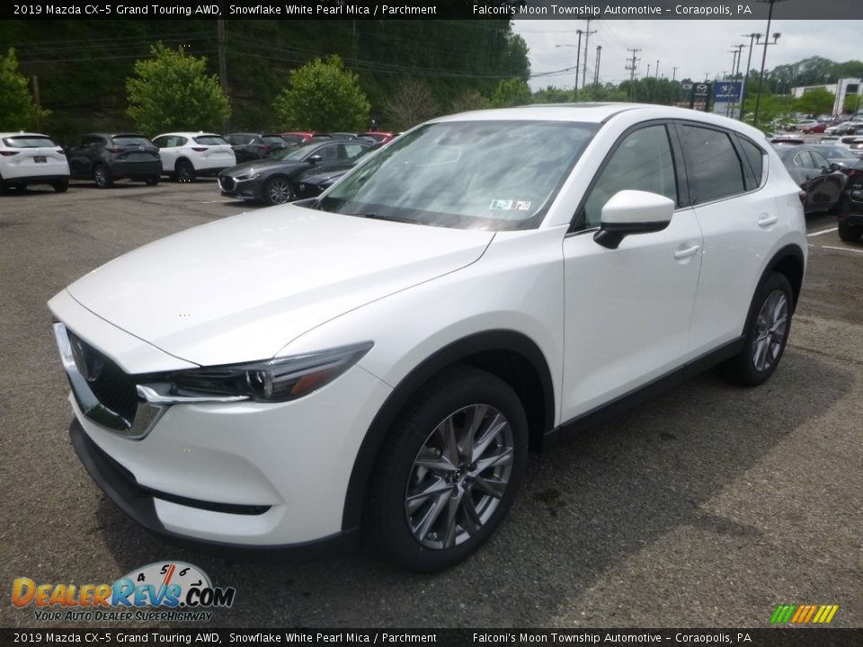 2019 Mazda CX-5 Grand Touring AWD Snowflake White Pearl Mica / Parchment Photo #5