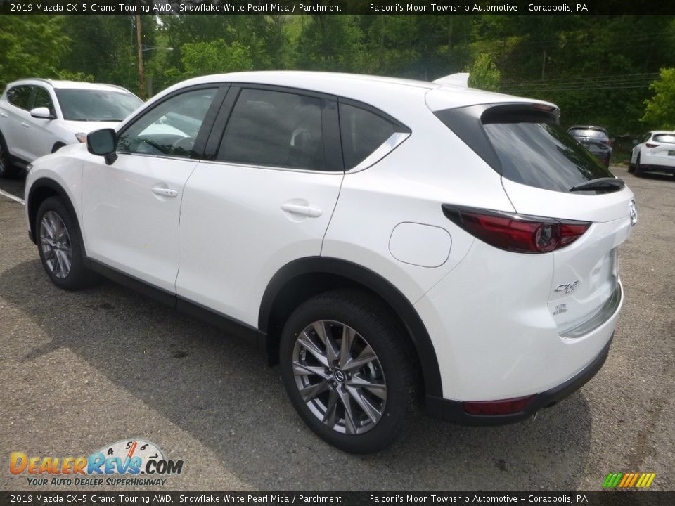 2019 Mazda CX-5 Grand Touring AWD Snowflake White Pearl Mica / Parchment Photo #6