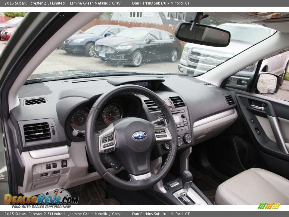 2015 Subaru Forester 2.5i Limited Jasmine Green Metallic / Gray Photo #10