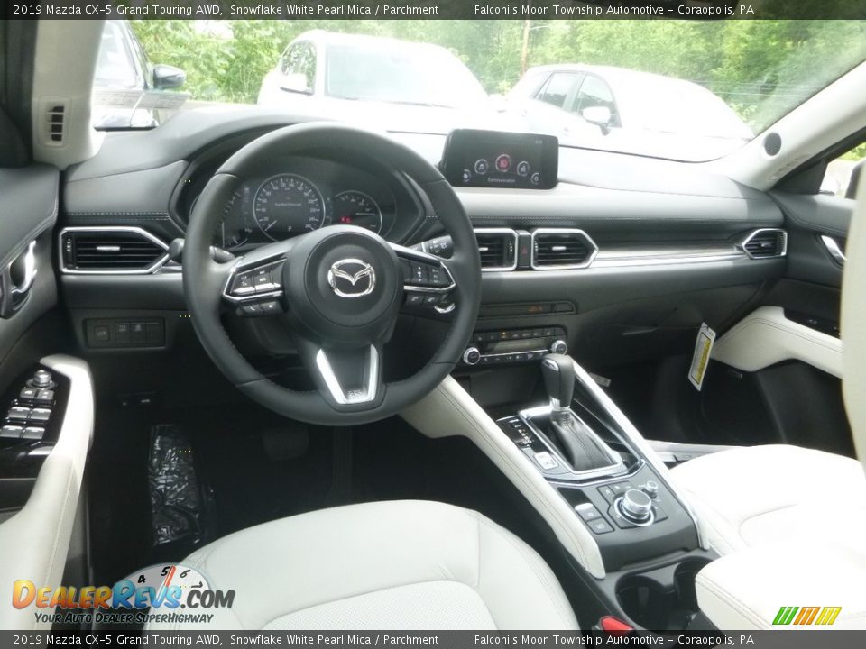 2019 Mazda CX-5 Grand Touring AWD Snowflake White Pearl Mica / Parchment Photo #9