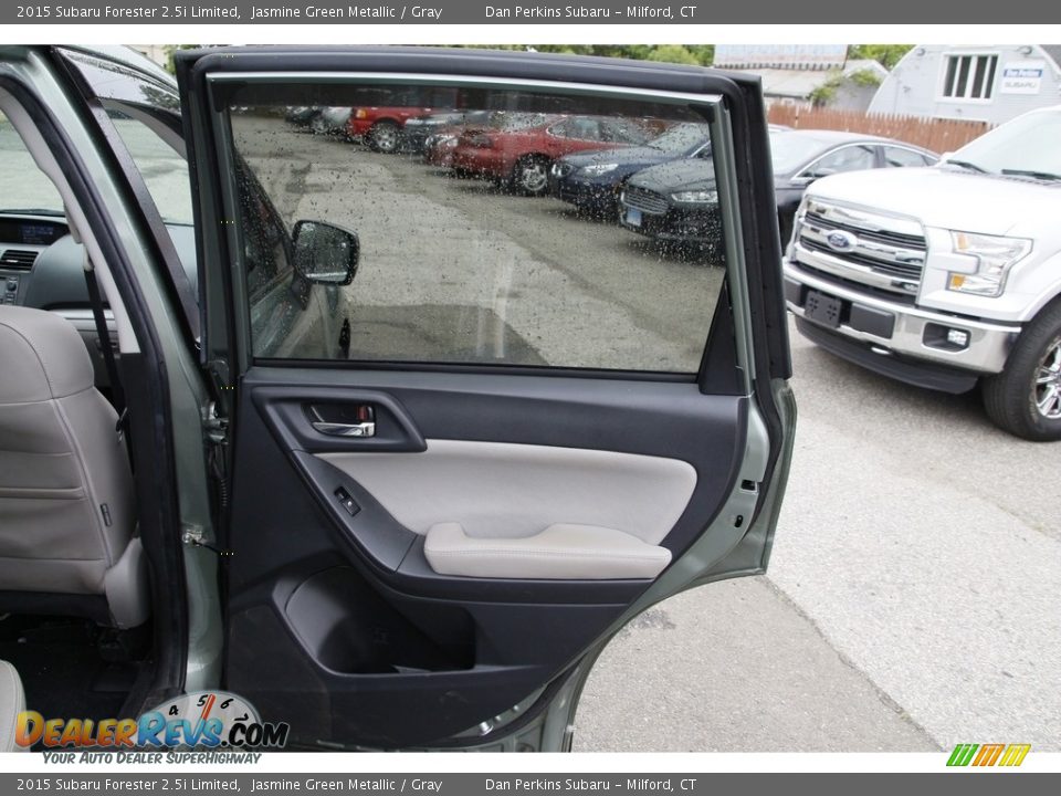 2015 Subaru Forester 2.5i Limited Jasmine Green Metallic / Gray Photo #14