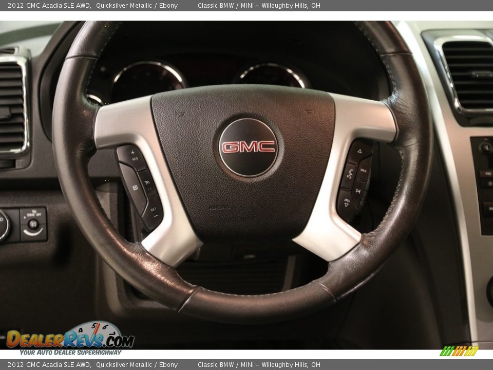 2012 GMC Acadia SLE AWD Quicksilver Metallic / Ebony Photo #7