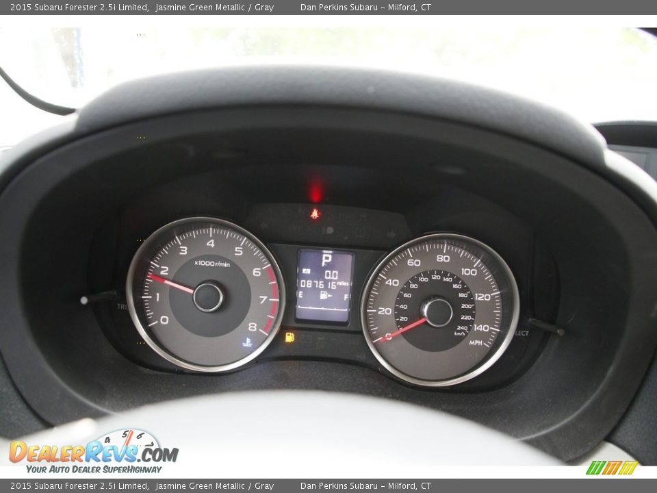 2015 Subaru Forester 2.5i Limited Jasmine Green Metallic / Gray Photo #17