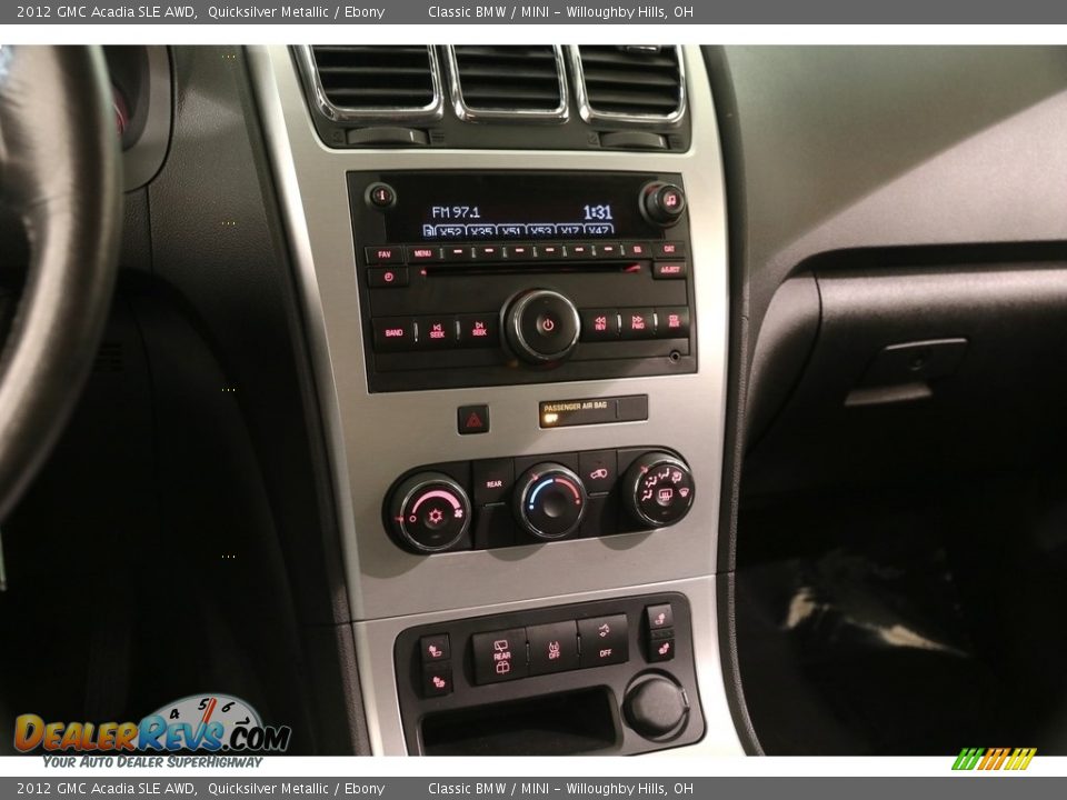 2012 GMC Acadia SLE AWD Quicksilver Metallic / Ebony Photo #9