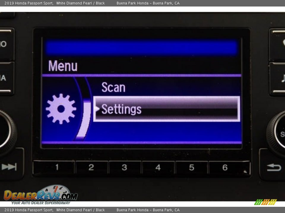2019 Honda Passport Sport White Diamond Pearl / Black Photo #35