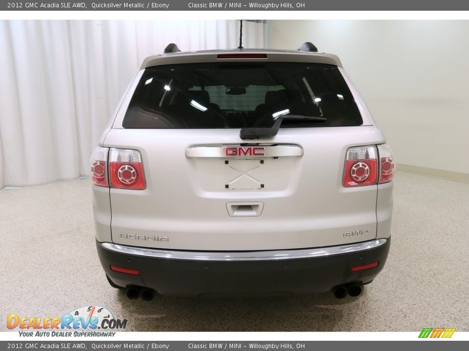 2012 GMC Acadia SLE AWD Quicksilver Metallic / Ebony Photo #16