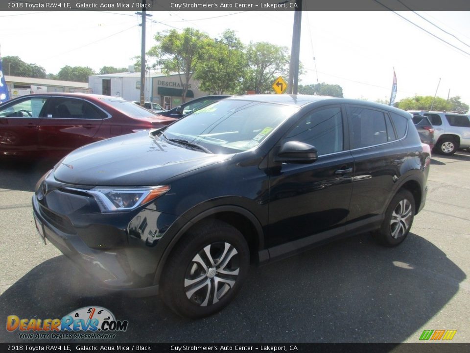 2018 Toyota RAV4 LE Galactic Aqua Mica / Black Photo #3