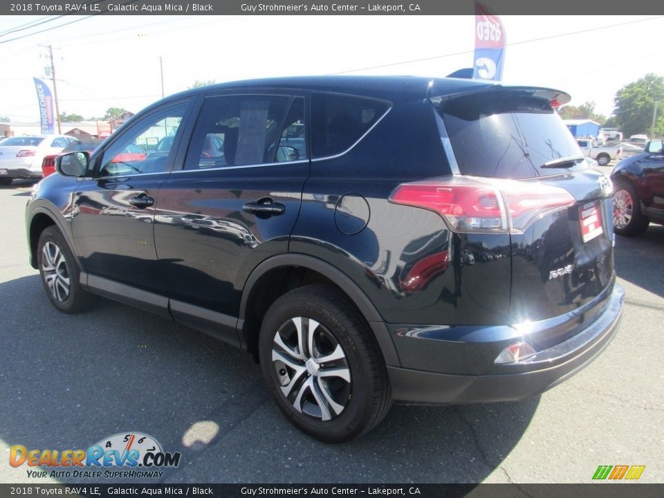 2018 Toyota RAV4 LE Galactic Aqua Mica / Black Photo #5