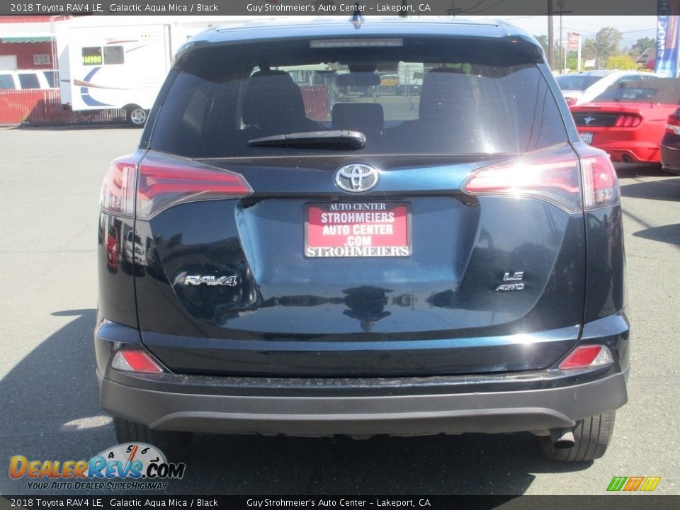 2018 Toyota RAV4 LE Galactic Aqua Mica / Black Photo #6
