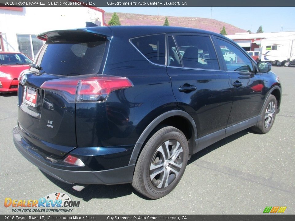 2018 Toyota RAV4 LE Galactic Aqua Mica / Black Photo #7
