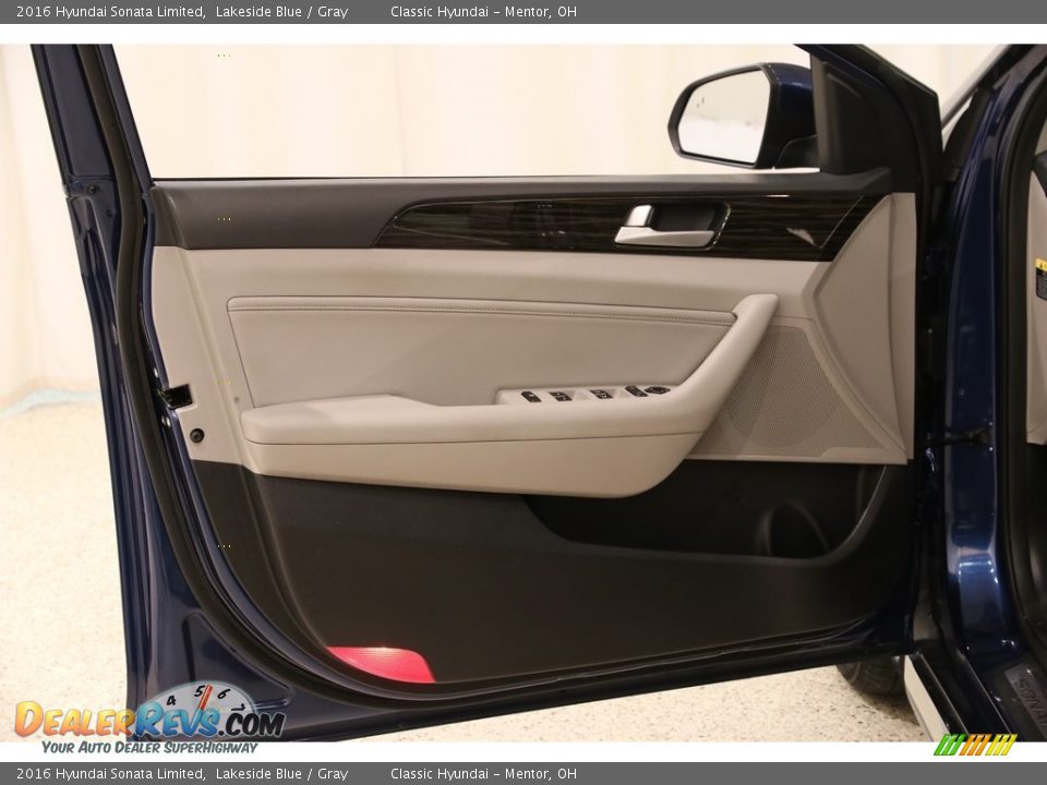2016 Hyundai Sonata Limited Lakeside Blue / Gray Photo #4