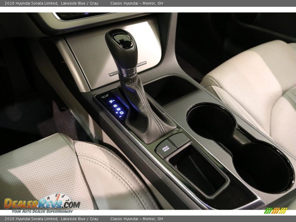 2016 Hyundai Sonata Limited Lakeside Blue / Gray Photo #15