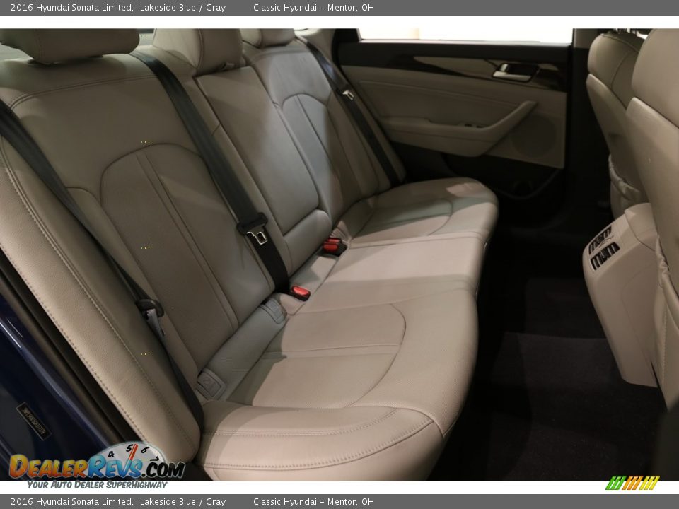 2016 Hyundai Sonata Limited Lakeside Blue / Gray Photo #18
