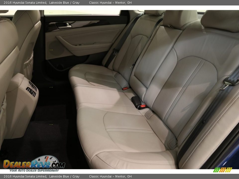 2016 Hyundai Sonata Limited Lakeside Blue / Gray Photo #19