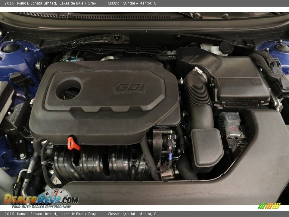 2016 Hyundai Sonata Limited Lakeside Blue / Gray Photo #21