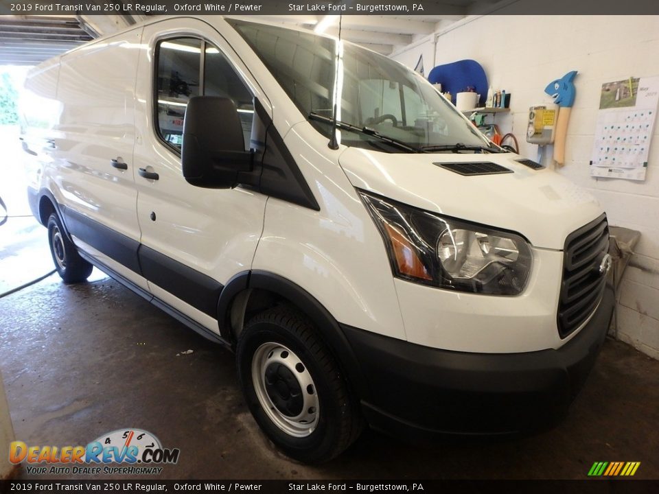 2019 Ford Transit Van 250 LR Regular Oxford White / Pewter Photo #1