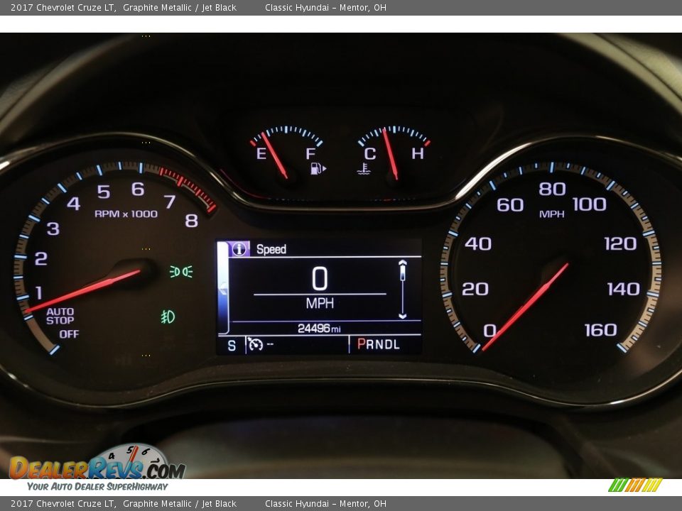 2017 Chevrolet Cruze LT Graphite Metallic / Jet Black Photo #8