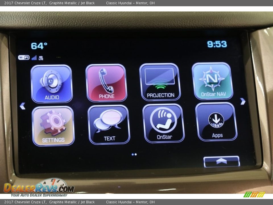 2017 Chevrolet Cruze LT Graphite Metallic / Jet Black Photo #10