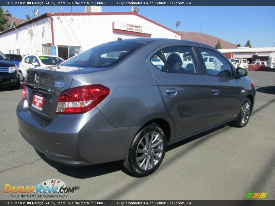 2019 Mitsubishi Mirage G4 ES Mercury Gray Metallic / Black Photo #7