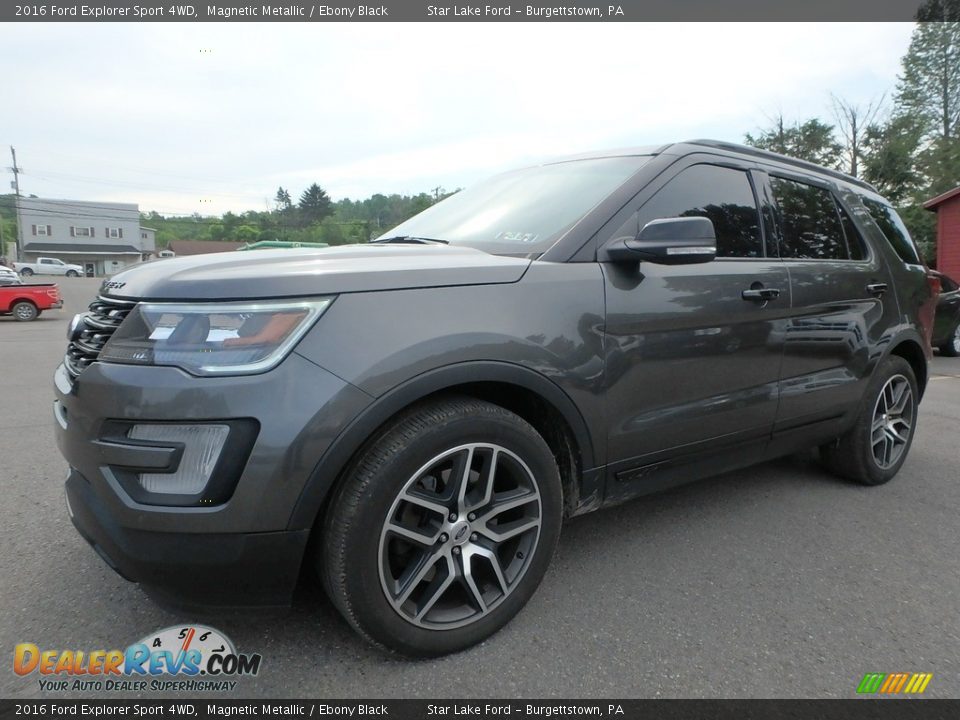 2016 Ford Explorer Sport 4WD Magnetic Metallic / Ebony Black Photo #1