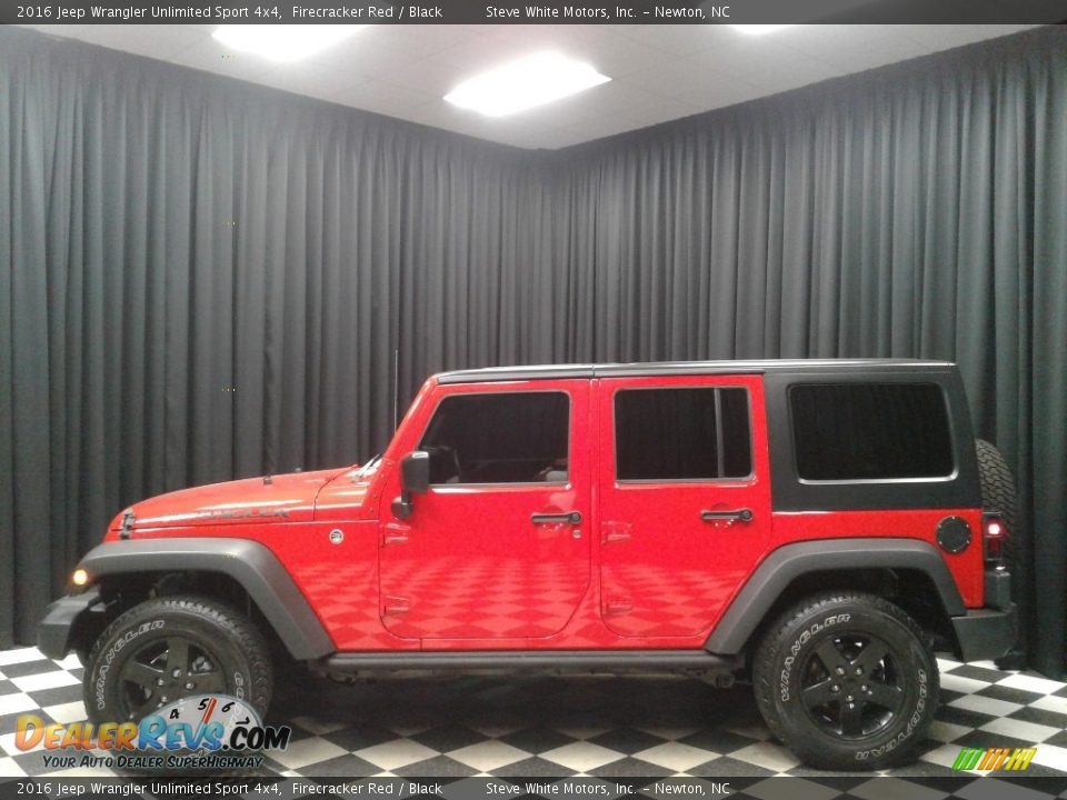 2016 Jeep Wrangler Unlimited Sport 4x4 Firecracker Red / Black Photo #1