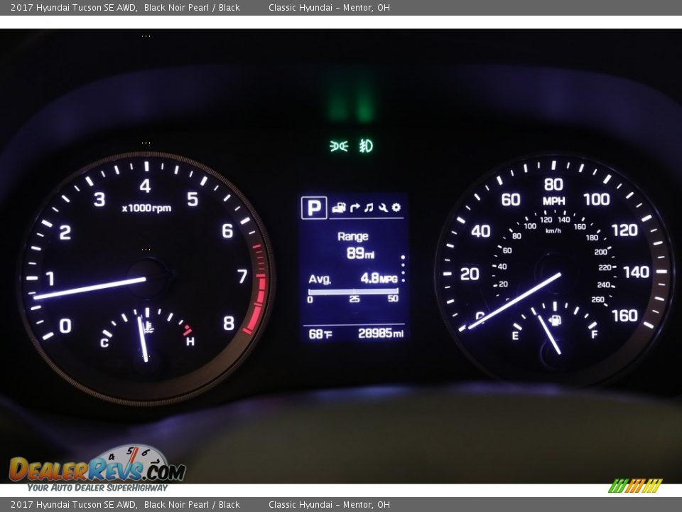 2017 Hyundai Tucson SE AWD Black Noir Pearl / Black Photo #8