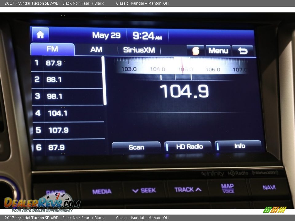 2017 Hyundai Tucson SE AWD Black Noir Pearl / Black Photo #11