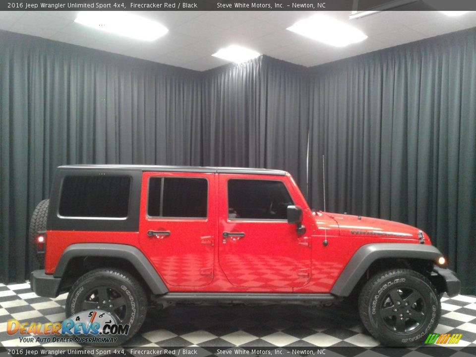 2016 Jeep Wrangler Unlimited Sport 4x4 Firecracker Red / Black Photo #5