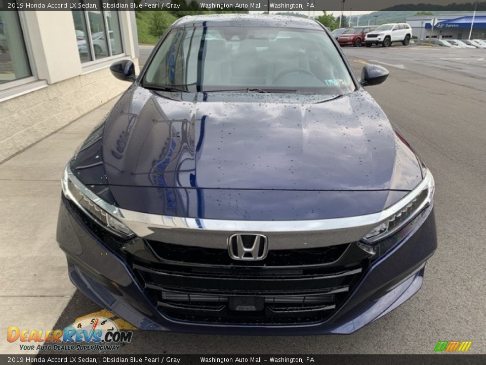 2019 Honda Accord LX Sedan Obsidian Blue Pearl / Gray Photo #3