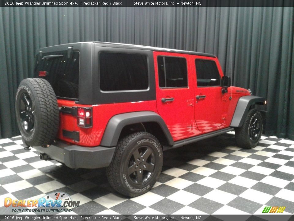 2016 Jeep Wrangler Unlimited Sport 4x4 Firecracker Red / Black Photo #6