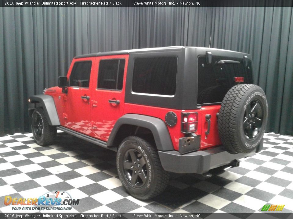 2016 Jeep Wrangler Unlimited Sport 4x4 Firecracker Red / Black Photo #8