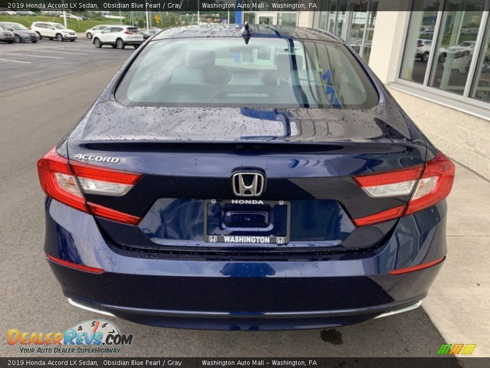 2019 Honda Accord LX Sedan Obsidian Blue Pearl / Gray Photo #6