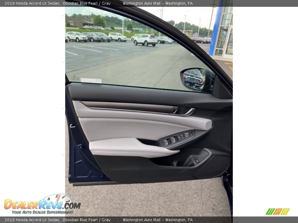 2019 Honda Accord LX Sedan Obsidian Blue Pearl / Gray Photo #10