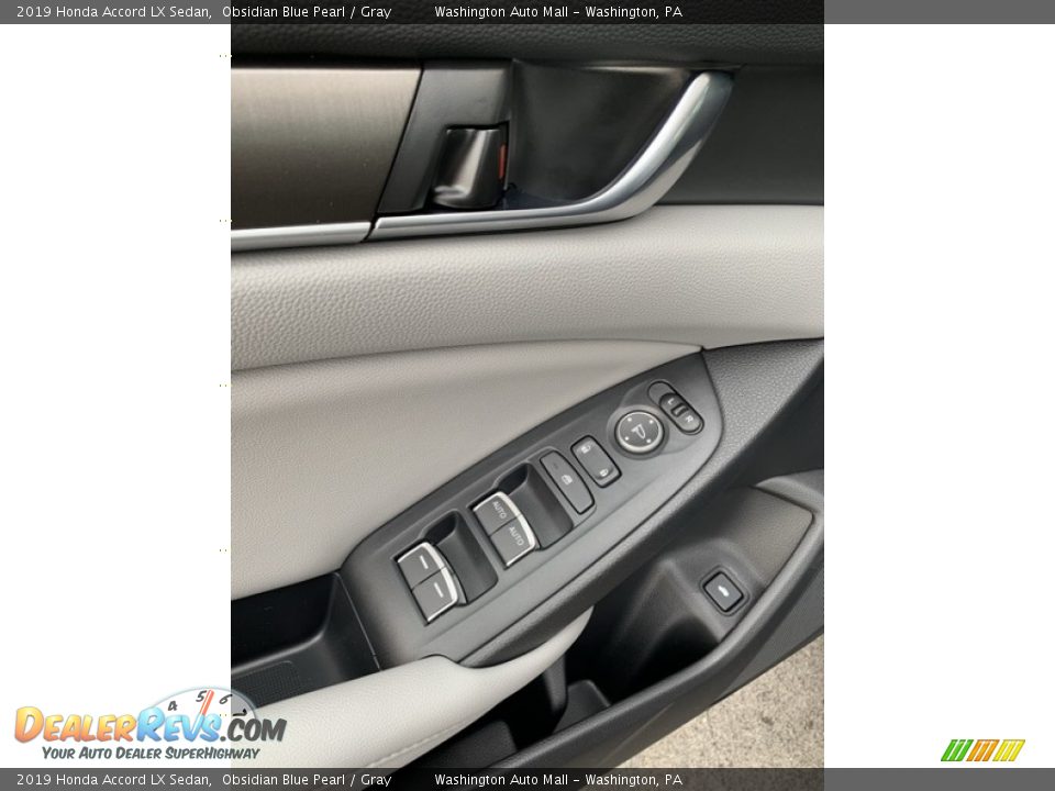 2019 Honda Accord LX Sedan Obsidian Blue Pearl / Gray Photo #11