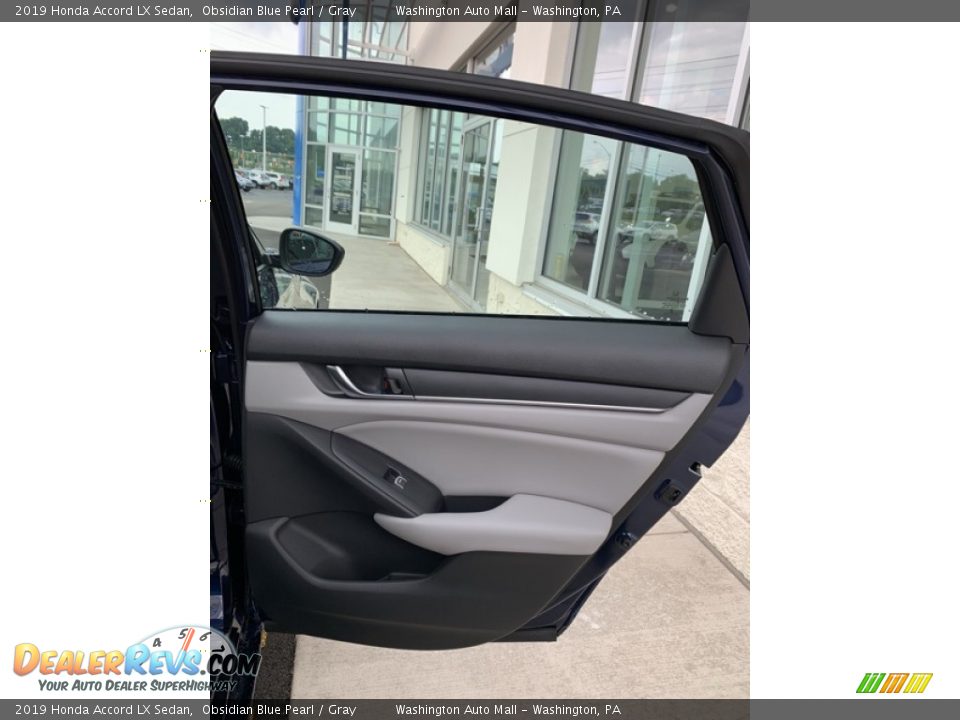 2019 Honda Accord LX Sedan Obsidian Blue Pearl / Gray Photo #22