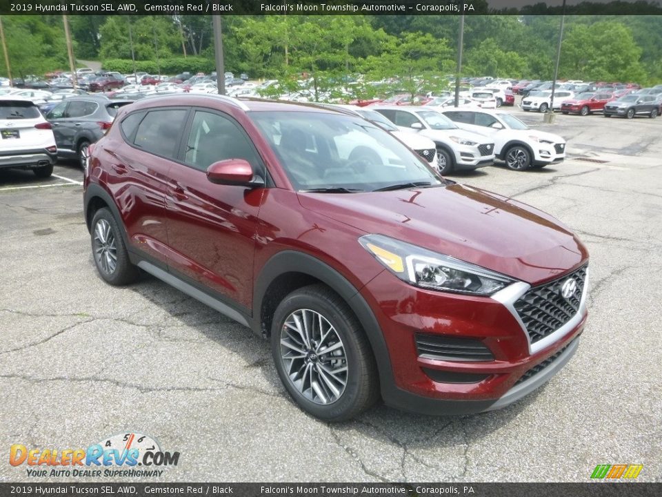 2019 Hyundai Tucson SEL AWD Gemstone Red / Black Photo #3