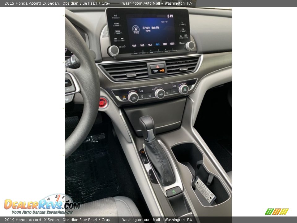 2019 Honda Accord LX Sedan Obsidian Blue Pearl / Gray Photo #30