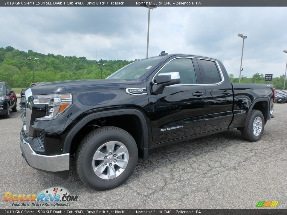 2019 GMC Sierra 1500 SLE Double Cab 4WD Onyx Black / Jet Black Photo #1