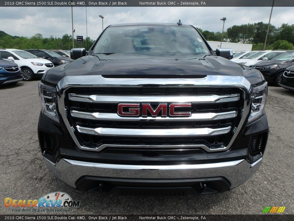 2019 GMC Sierra 1500 SLE Double Cab 4WD Onyx Black / Jet Black Photo #2