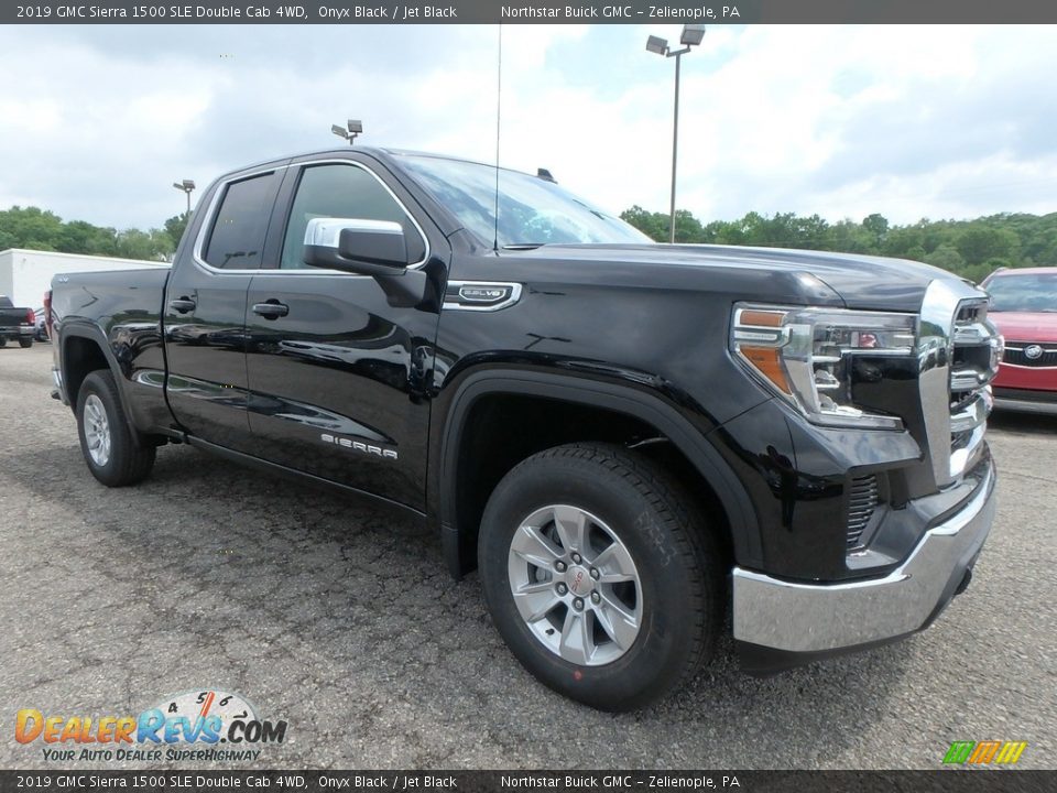 2019 GMC Sierra 1500 SLE Double Cab 4WD Onyx Black / Jet Black Photo #3