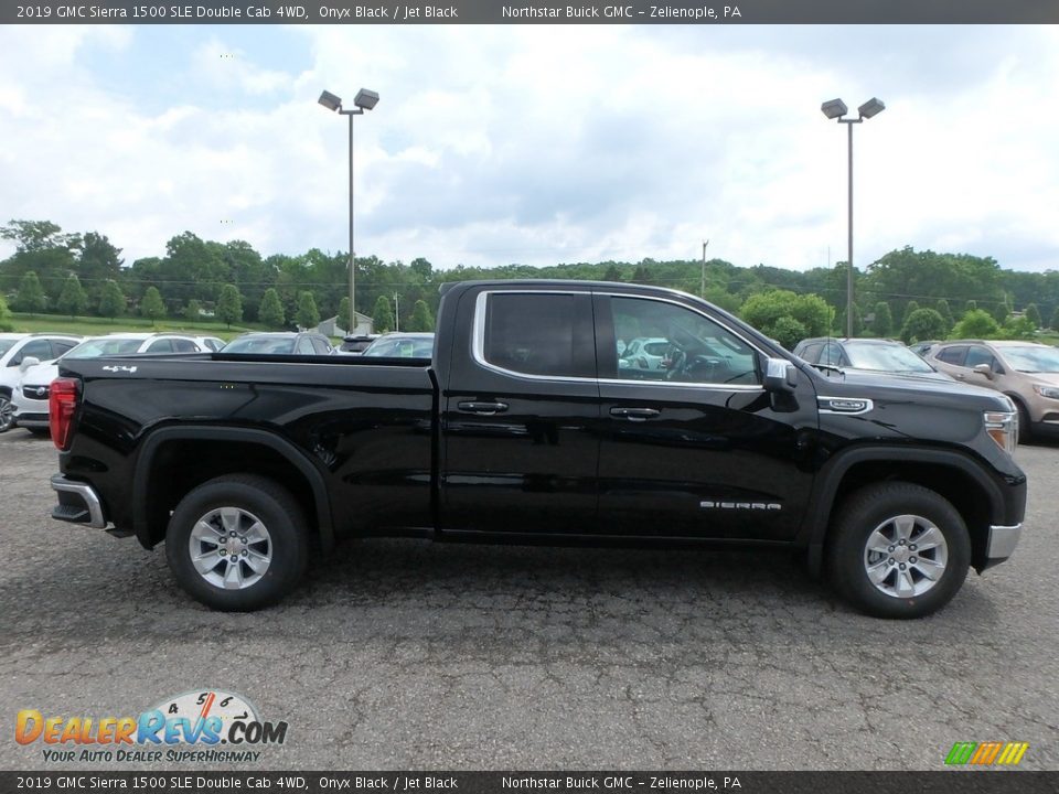 2019 GMC Sierra 1500 SLE Double Cab 4WD Onyx Black / Jet Black Photo #4