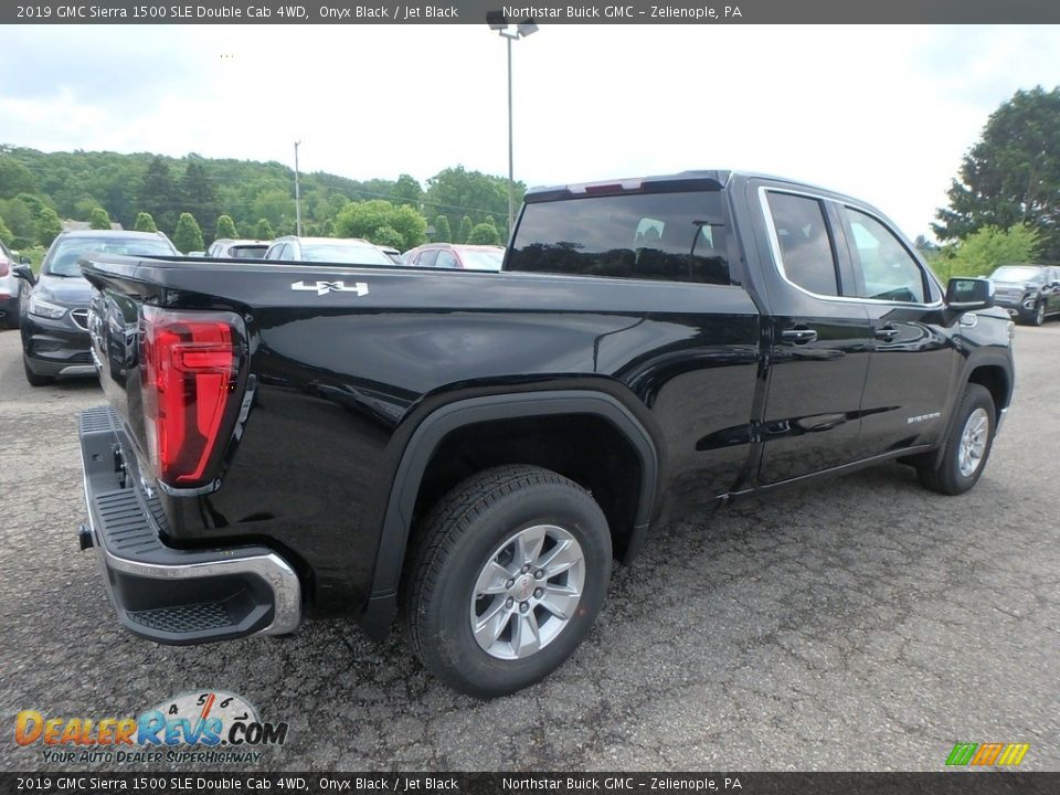 2019 GMC Sierra 1500 SLE Double Cab 4WD Onyx Black / Jet Black Photo #5