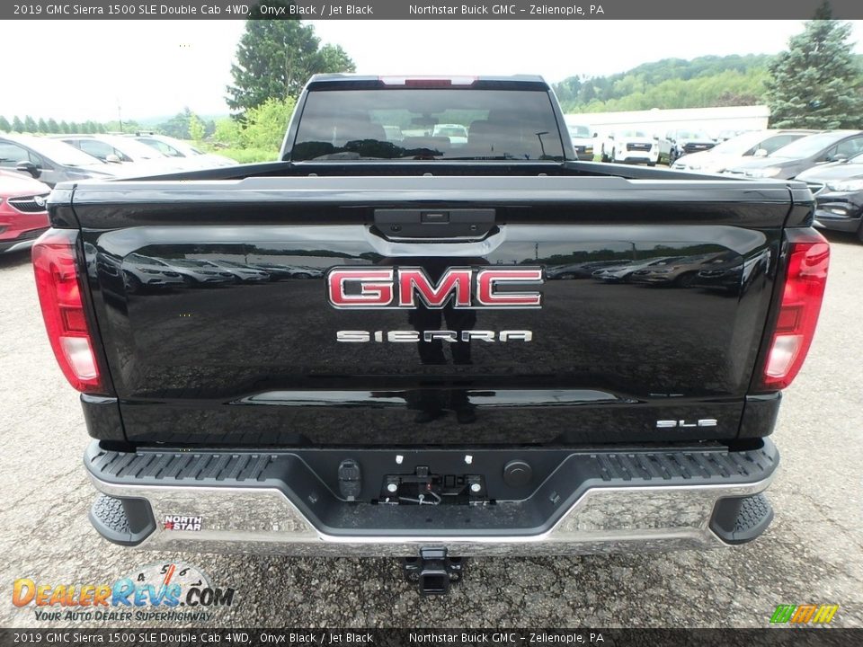 2019 GMC Sierra 1500 SLE Double Cab 4WD Onyx Black / Jet Black Photo #6